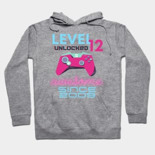 Level 12 Unlocked Awesome 2009 Video Gamer Hoodie